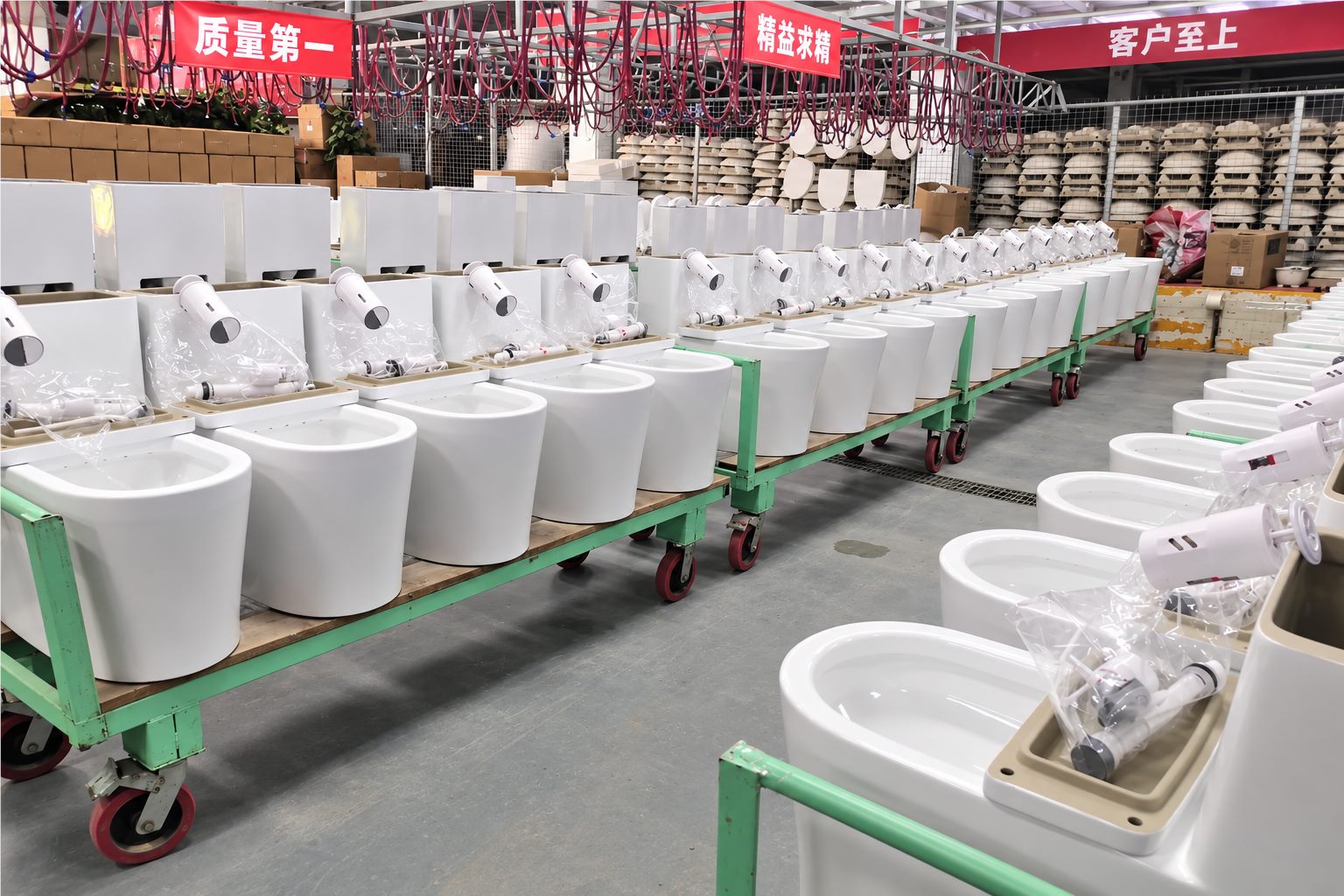 Sanitary ware quality testing line